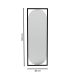 Espelho Decorativo Float Preto 123x43cm Oblongo 