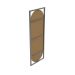 Espelho Decorativo Float Preto 123x43cm Oblongo 
