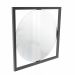 Espelho Decorativo Float Preto 53cm Redondo 