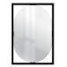 Espelho Decorativo Float Preto 63x43cm Oblongo 