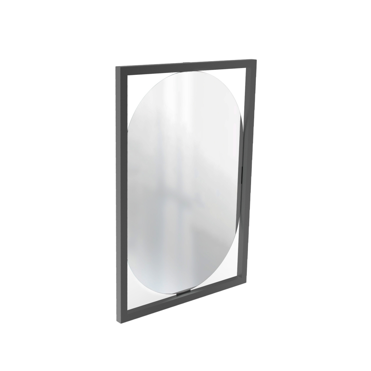Espelho Decorativo Float Preto 63x43cm Oblongo 