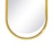 Espelho Decorativo Glam Dourado 153x43cm Oblongo 
