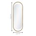 Espelho Decorativo Glam Dourado 153x43cm Oblongo 