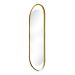 Espelho Decorativo Glam Dourado 153x43cm Oblongo 