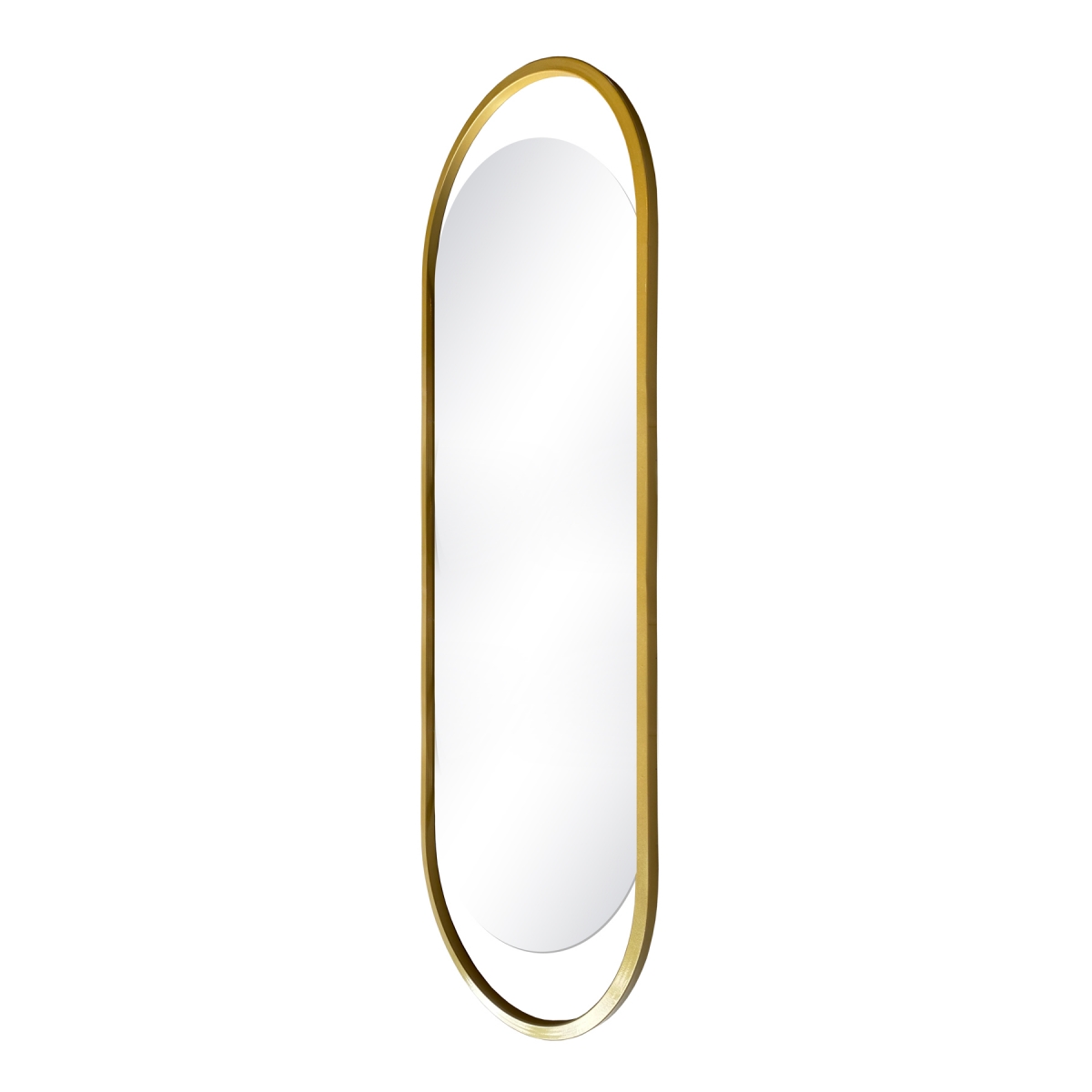 Espelho Decorativo Glam Dourado 153x43cm Oblongo 