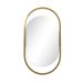 Espelho Decorativo Glam Dourado 80x43cm Oblongo 