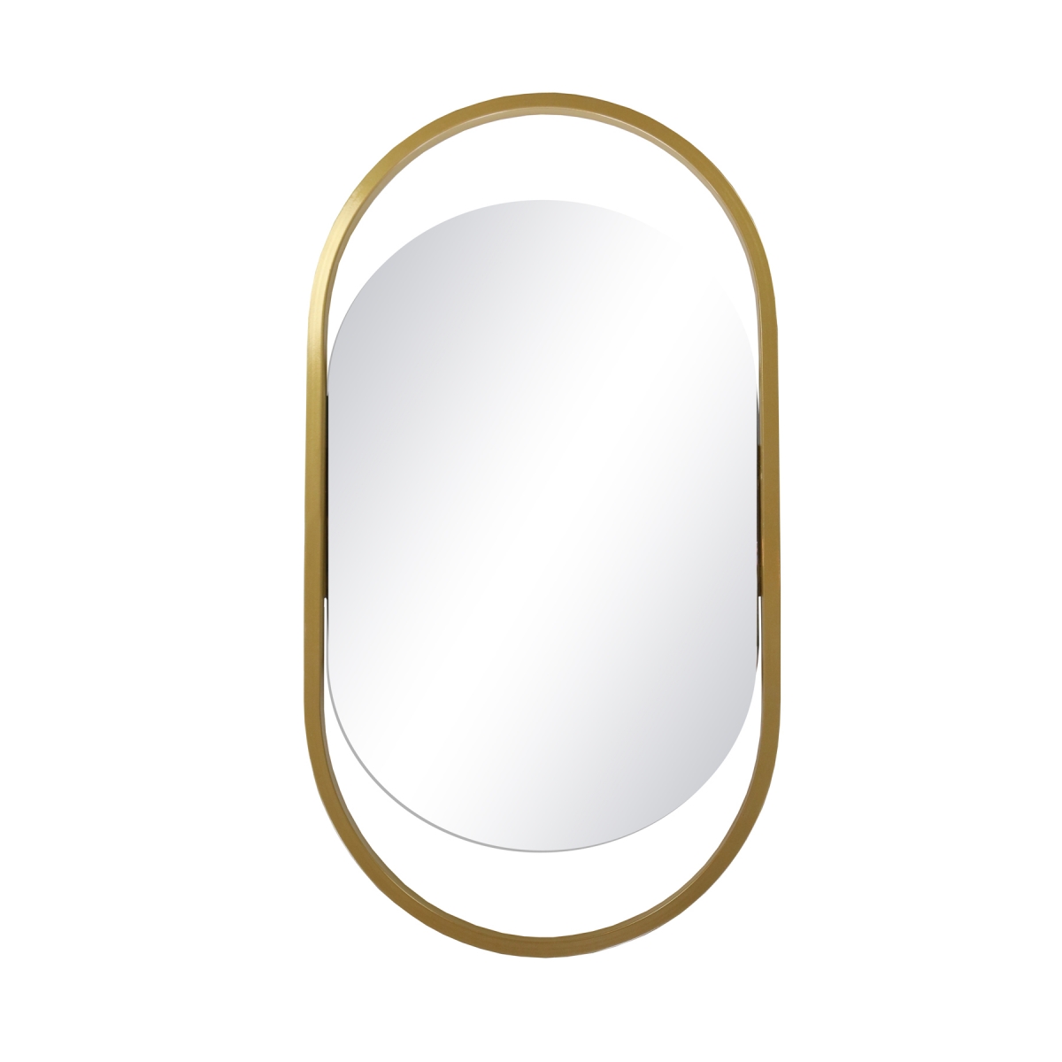 Espelho Decorativo Glam Dourado 80x43cm Oblongo 