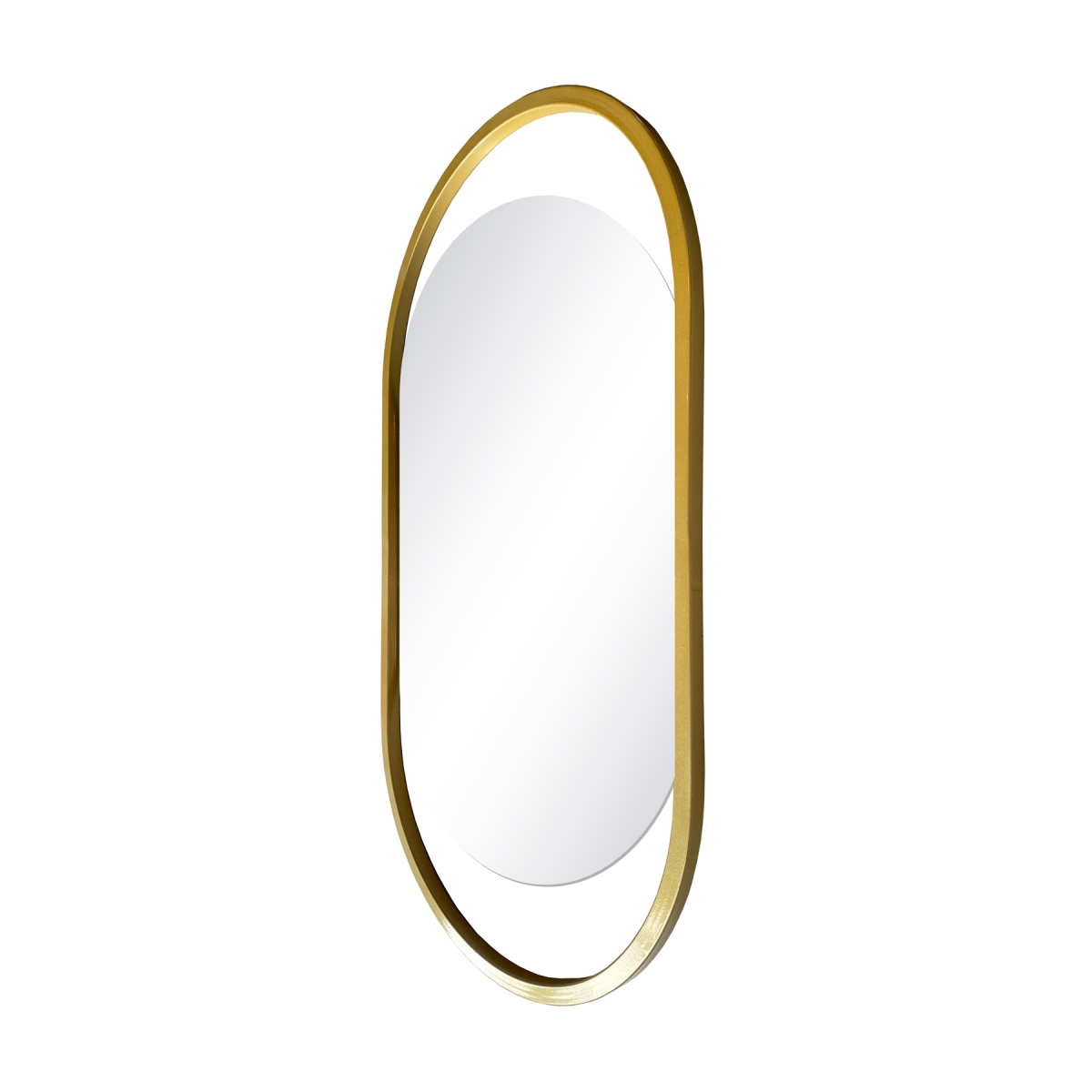 Espelho Decorativo Glam Dourado 80x43cm Oblongo 