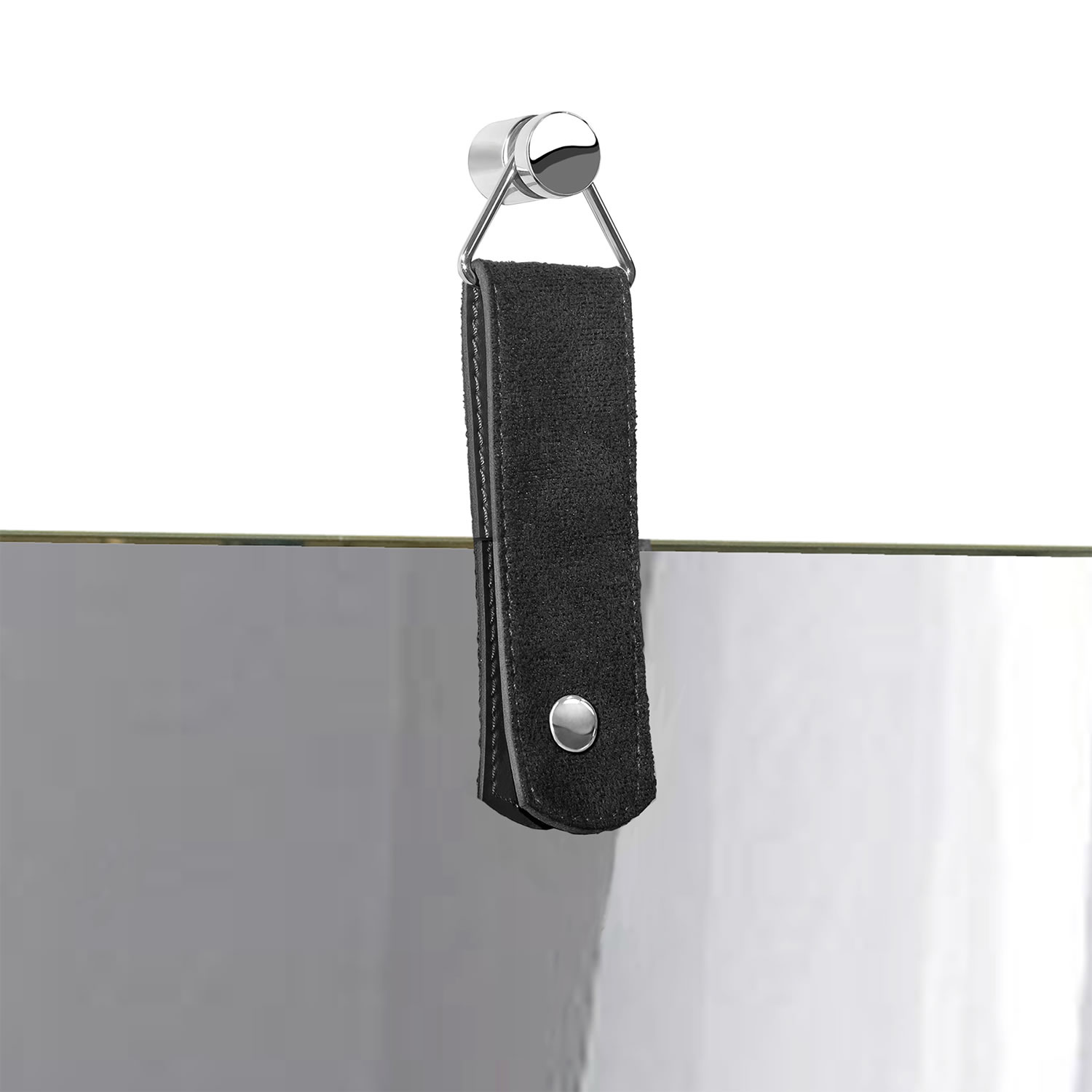 Espelho Decorativo Life Alça Preta Cantos 60X40 Cm
