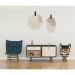 Espelho Decorativo Life Alça Preta Oval 60X40 Cm