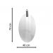 Espelho Decorativo Life Alça Preta Oval 60X40 Cm