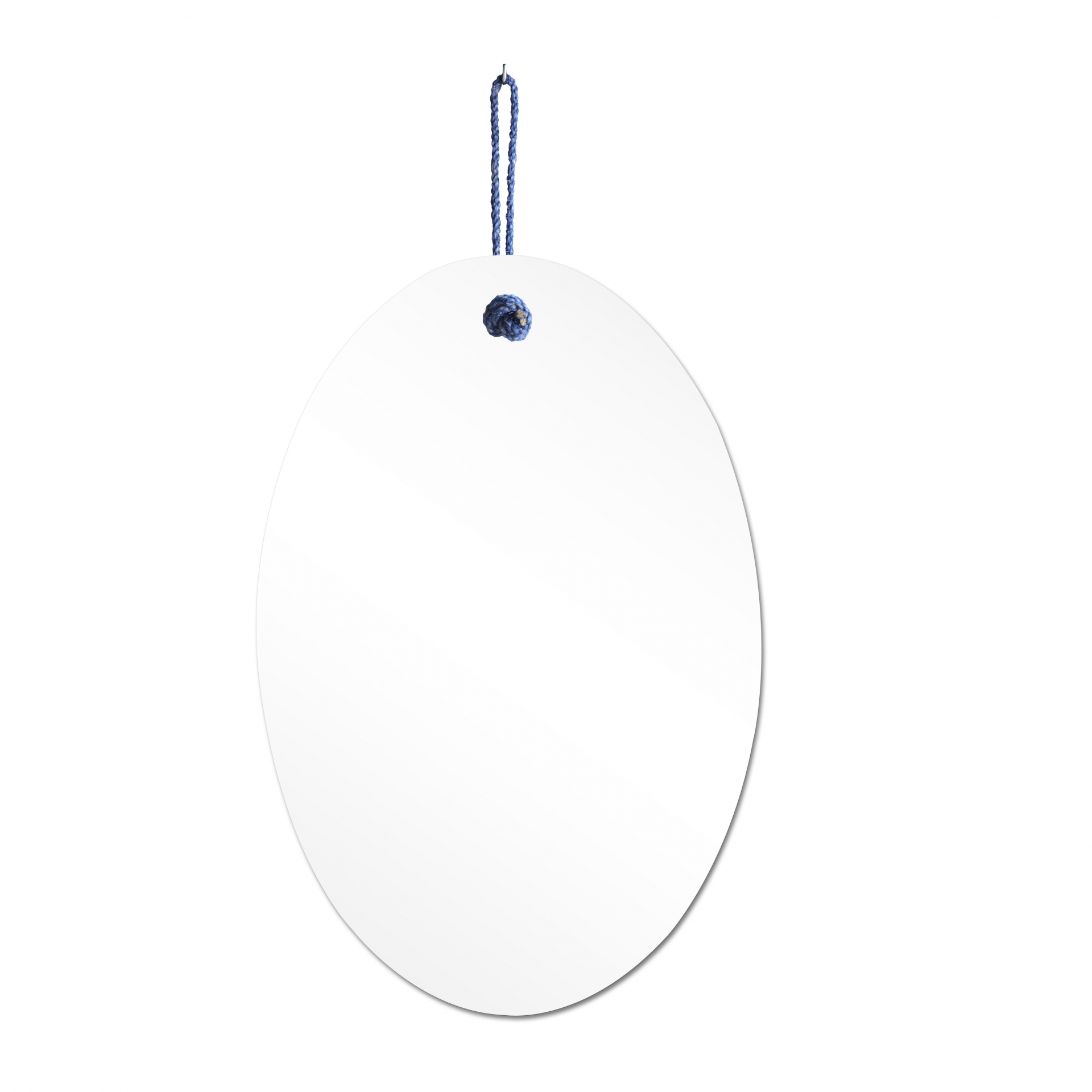 Espelho Decorativo Lina Alça Sisal Mirtilo 60x40 cm Oval 