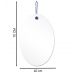 Espelho Decorativo Lina Alça Sisal Mirtilo 60x40 cm Oval 