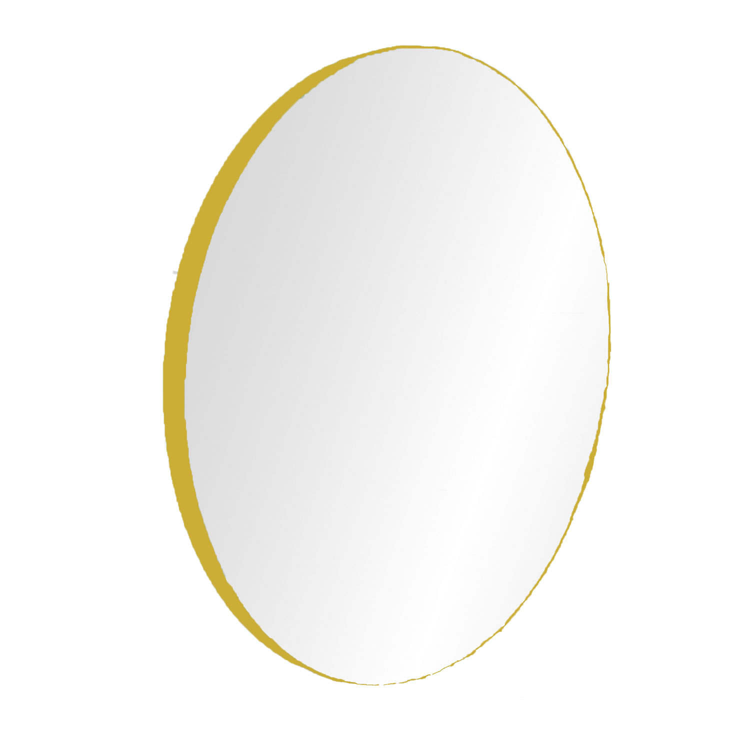 Espelho Decorativo Lua Cheia Externo Amarelo 50 cm Redondo 