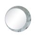 Espelho Decorativo Luna Mármore Branco 60cm Redondo Lateral 