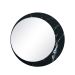 Espelho Decorativo Luna Mármore Preto 60cm Redondo Lateral 