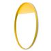 Espelho Decorativo Meia Lua Amarelo 50 Cm Redondo Amarelo, 50 cm