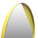 Espelho Decorativo Meia Lua Amarelo 50 Cm Redondo Amarelo, 50 cm