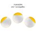 Espelho Decorativo Meia Lua Amarelo 50 Cm Redondo Amarelo, 50 cm