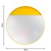 Espelho Decorativo Meia Lua Amarelo 50 Cm Redondo Amarelo, 50 cm