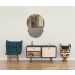 Espelho Decorativo Moon Bangs Bege 38cm 