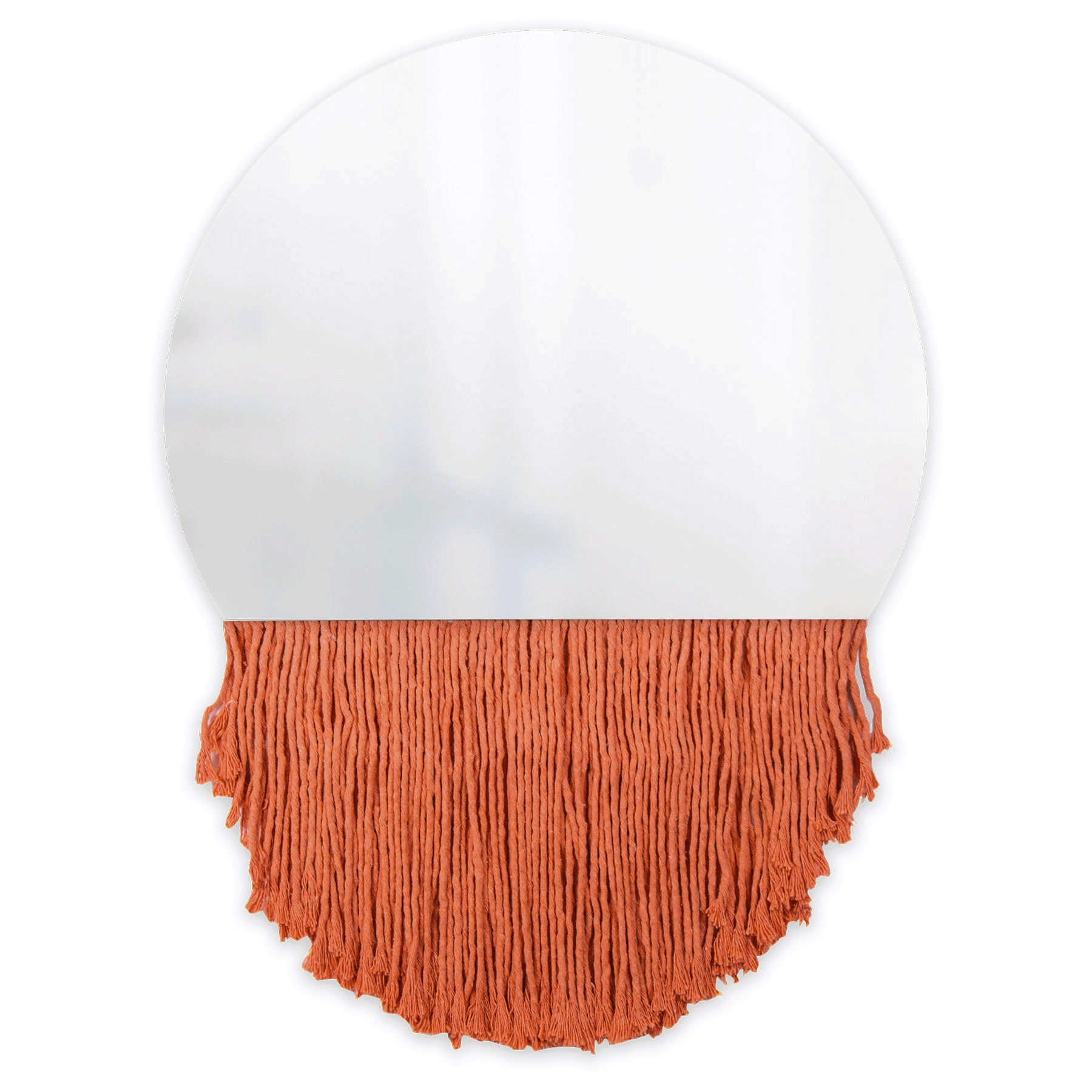 Espelho Decorativo Moon Bangs Bege 38cm 