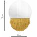 Espelho Decorativo Moon Bangs Mostarda 38cm 