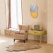 Espelho Decorativo Moon Bangs Mostarda 38cm 
