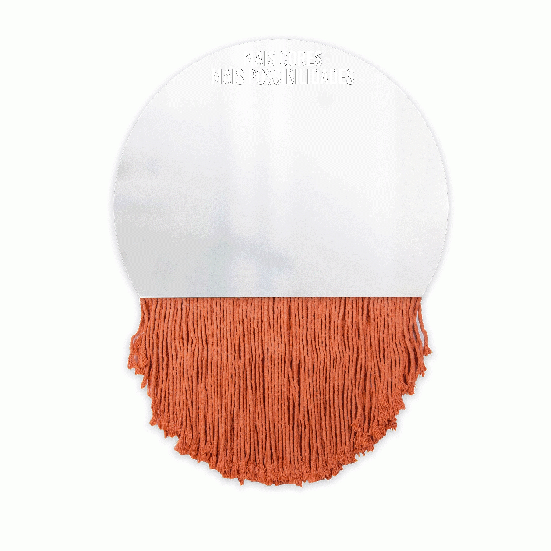 Espelho Decorativo Moon Bangs Preto 38cm 