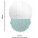 Espelho Decorativo Moon Bangs Verde Água 38cm 