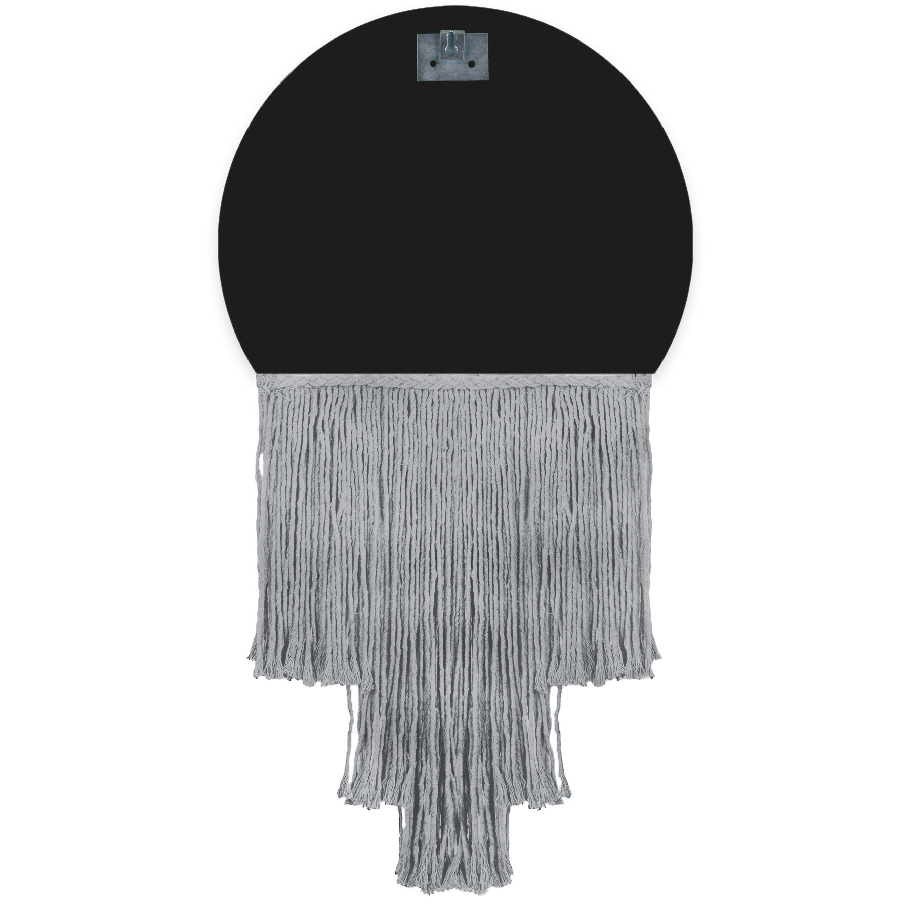 Espelho Decorativo Moon Esc Bangs Cinza 38cm 