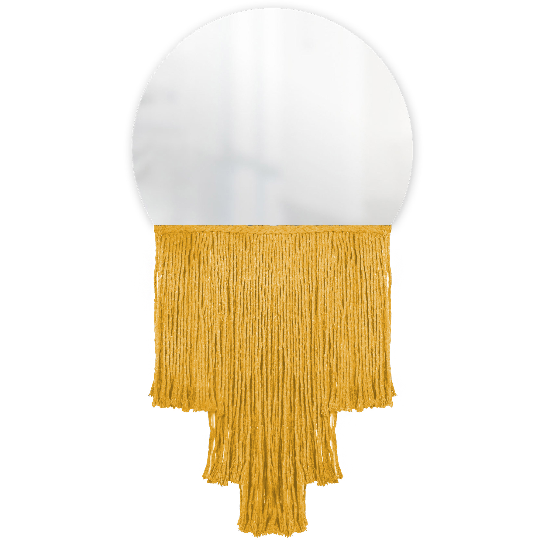 Espelho Decorativo Moon Esc Bangs Mostarda 38cm 