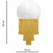 Espelho Decorativo Moon Esc Bangs Mostarda 38cm 