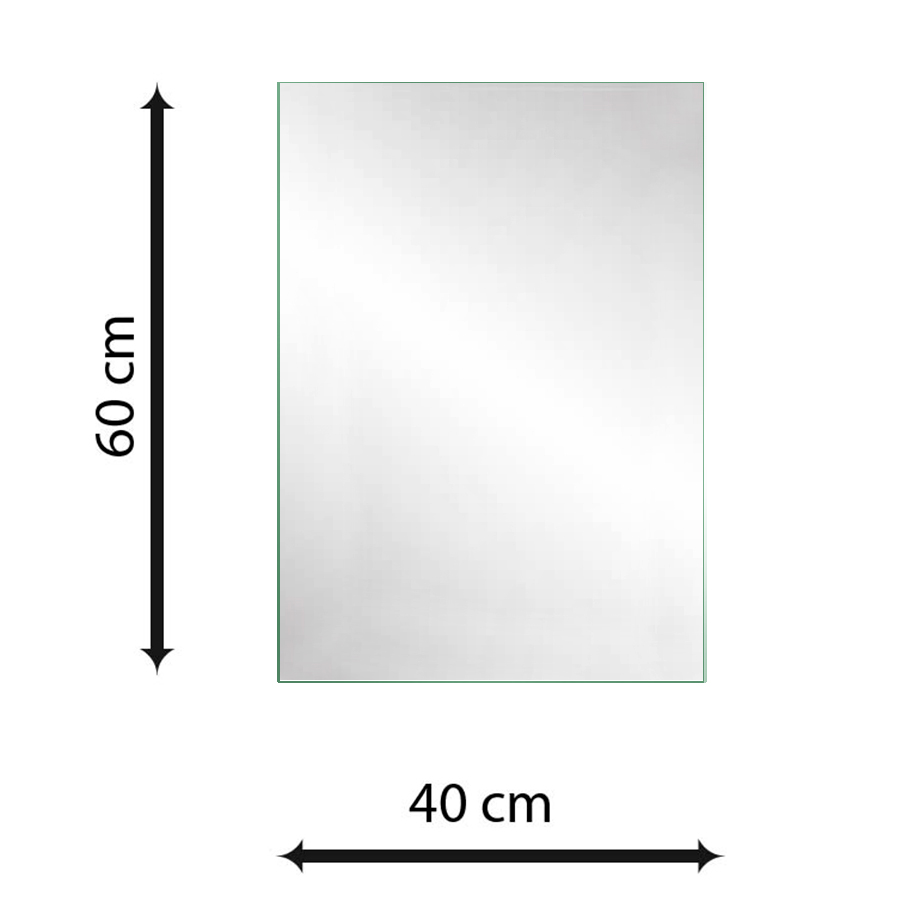 Espelho Decorativo Multiuso Lapidado Pendurador 60x40 cm 
