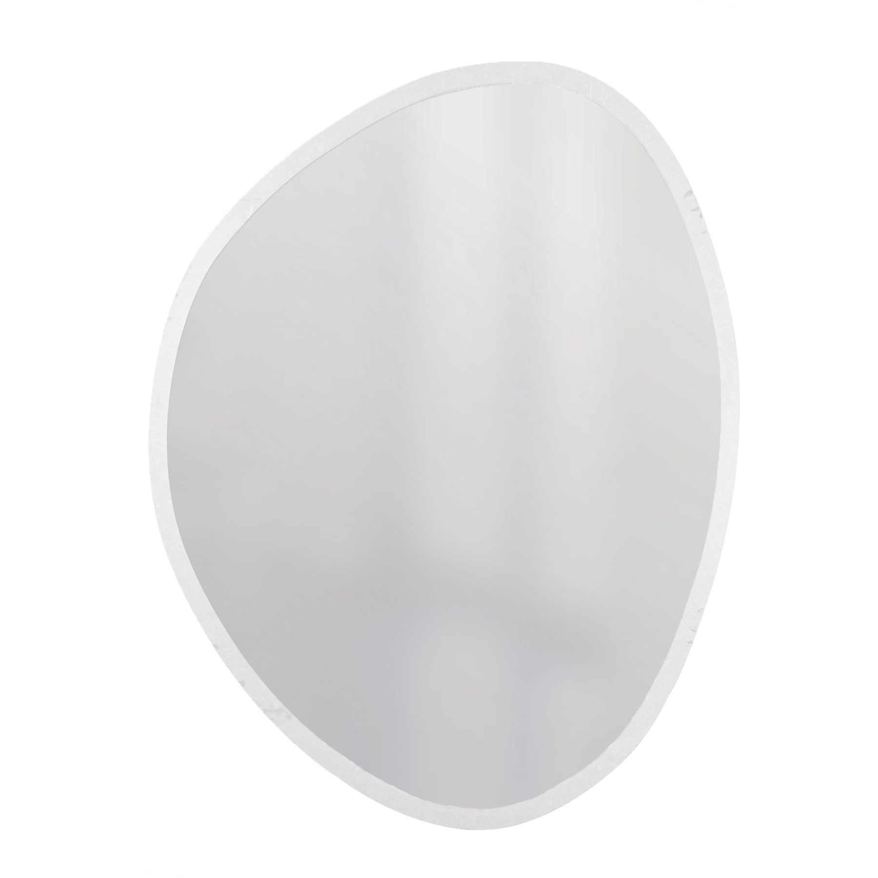 Espelho Decorativo Orgânico Branco 43X58 Cm