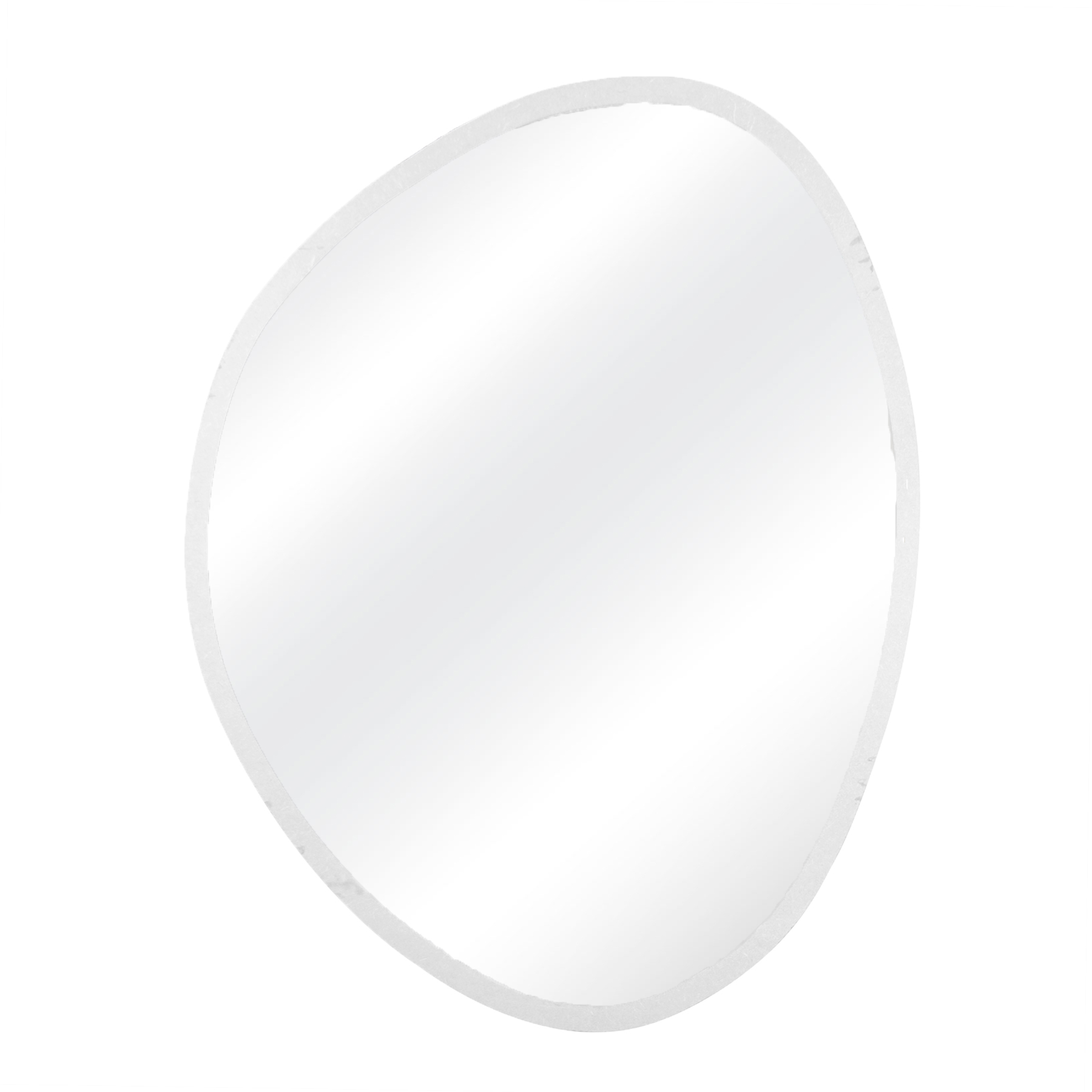 Espelho Decorativo Orgânico Branco 50x64 Cm