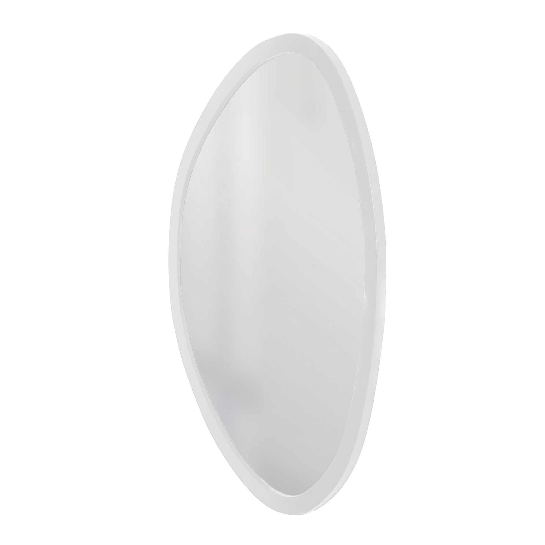 Espelho Decorativo Orgânico Branco 50x64 Cm