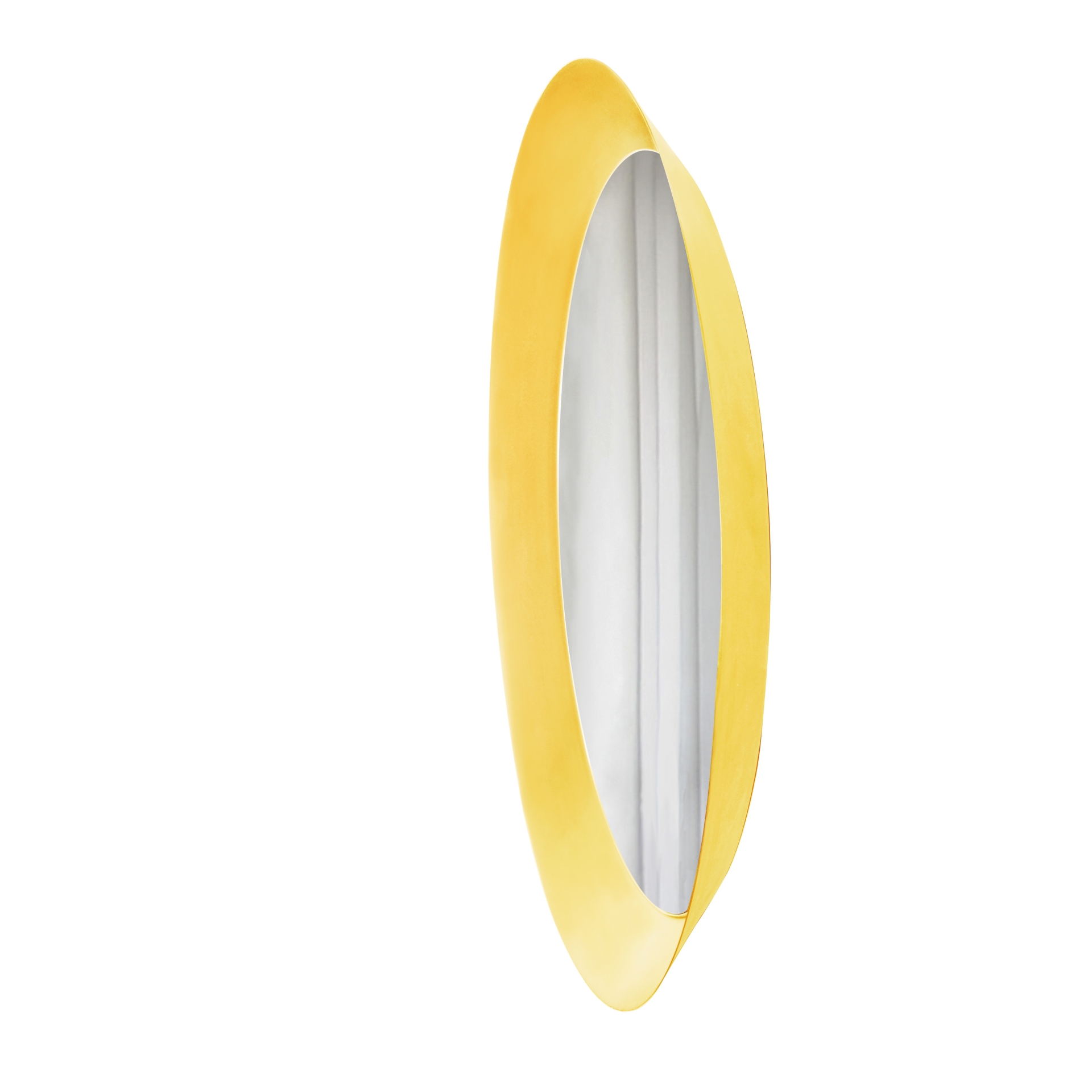 Espelho Decorativo Paella Amarelo 60 cm Redondo 