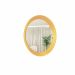 Espelho Decorativo Paella Amarelo 60 cm Redondo 