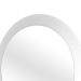 Espelho Decorativo Paella Branco  60 cm Redondo 