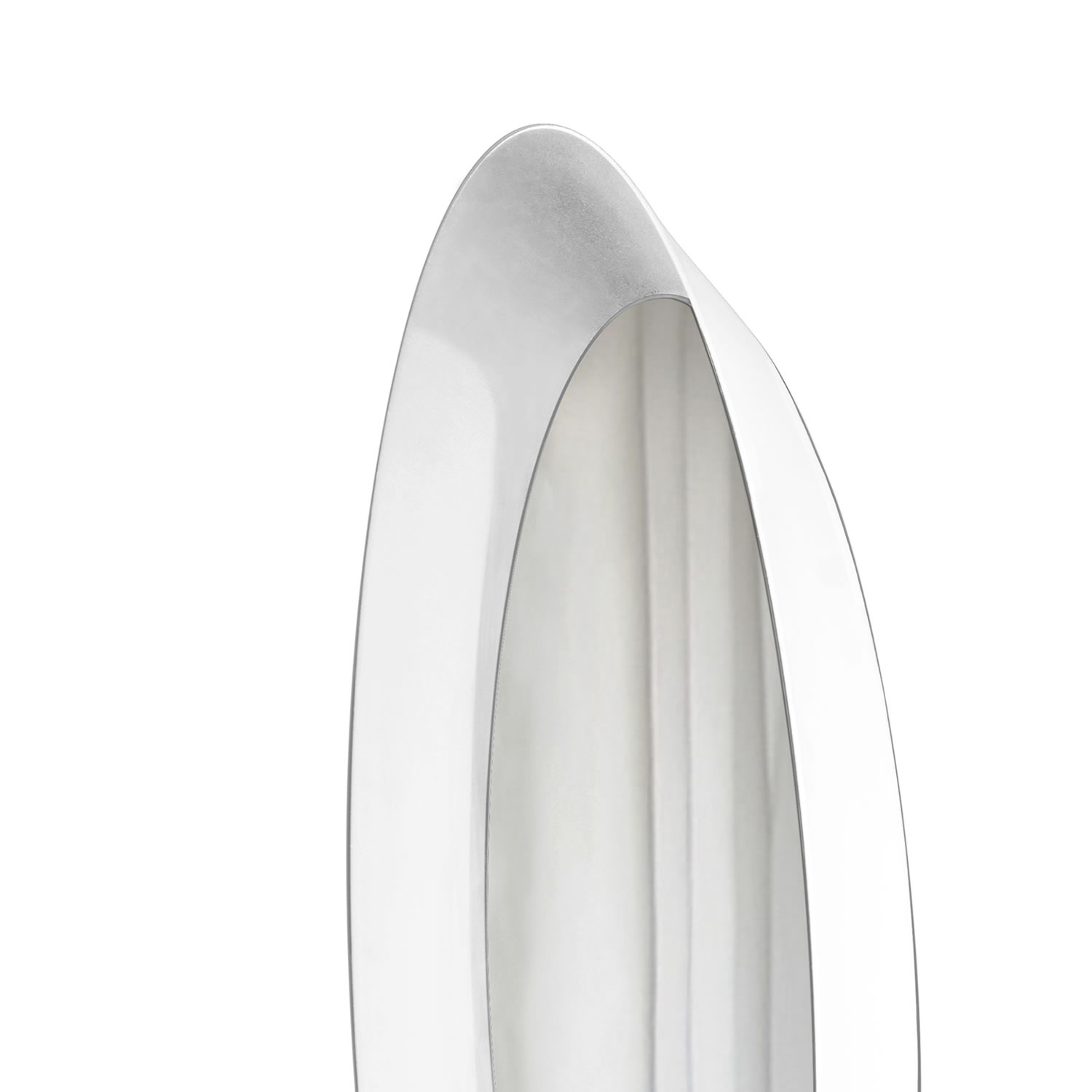 Espelho Decorativo Paella Branco  60 cm Redondo 