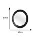 Espelho Decorativo Paella Branco  60 cm Redondo 
