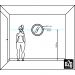 Espelho Decorativo Paella Branco  60 cm Redondo 
