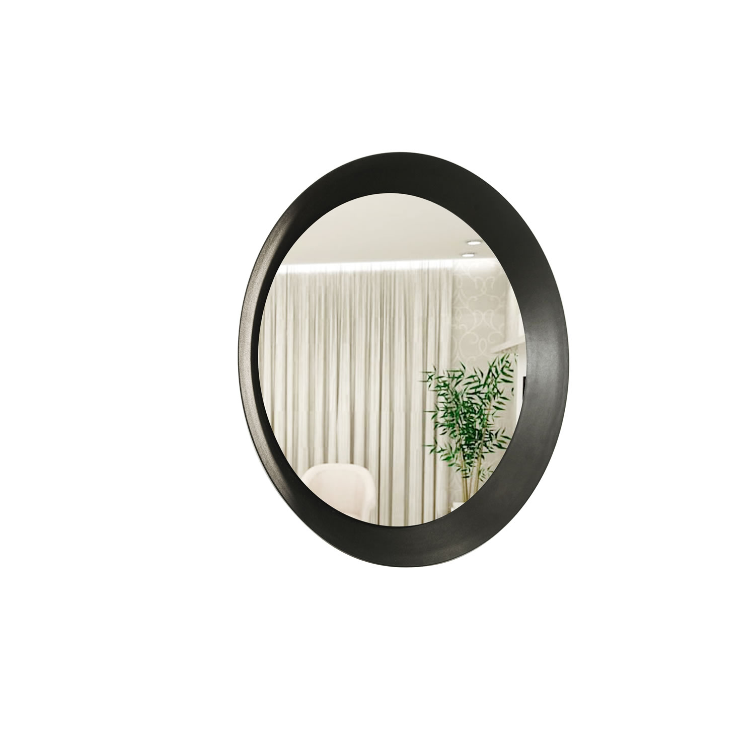 Espelho Decorativo Paella Preto 60 cm Redondo