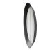 Espelho Decorativo Paella Preto 60 cm Redondo