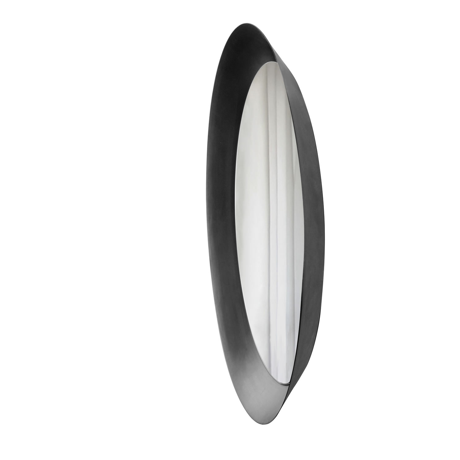 Espelho Decorativo Paella Preto 60 cm Redondo