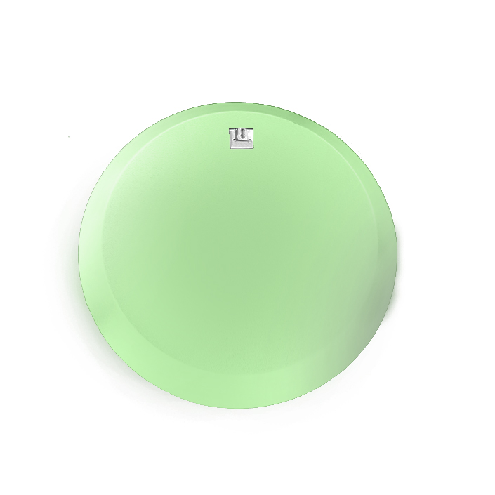 Espelho Decorativo Paella Verde 60 cm Redondo 