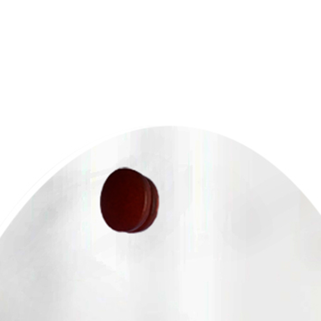 Espelho Decorativo Pen Oval Pendurador Marrom 60x40 cm  