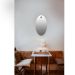 Espelho Decorativo Pen Oval Pendurador Marrom 60x40 cm  