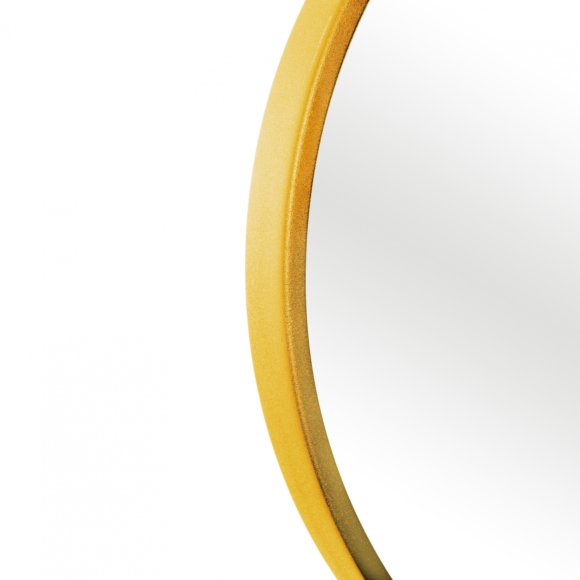 Espelho Decorativo Round Externo Amarelo 40 cm Redondo  